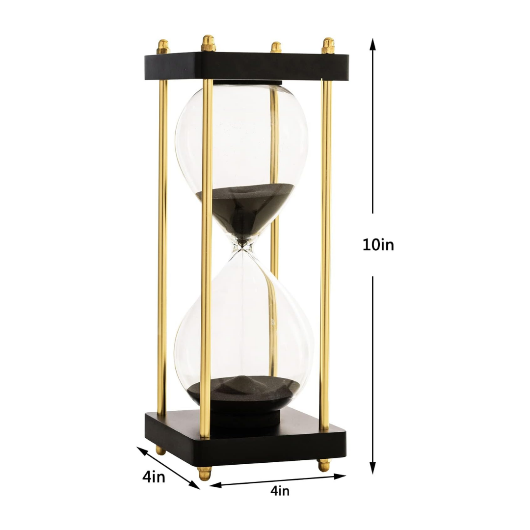 Valdemar – Eksklusivt timeglass i messing og tre