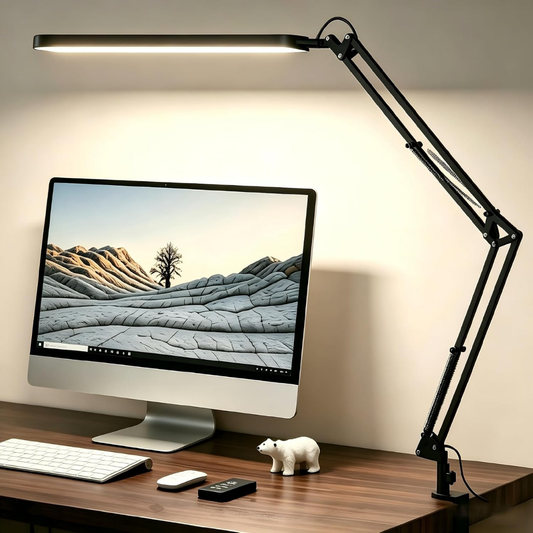 Aksel – Justerbar LED-skrivebordslampe med bordklemme
